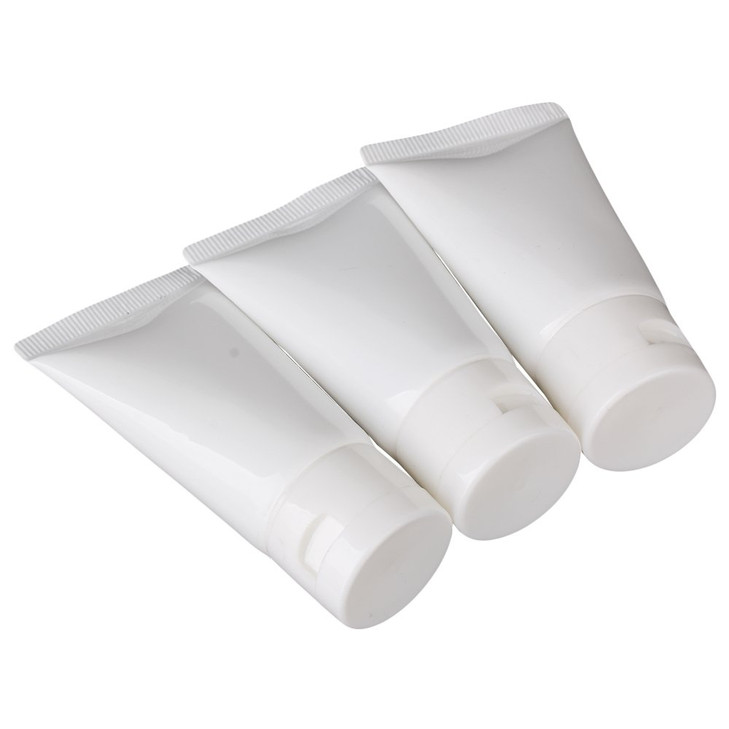 BQLZR 30ml Capacity Empty Tube Cosmetic Cream Shampoo Travel Containers Soft Flip Plastic Set of 10