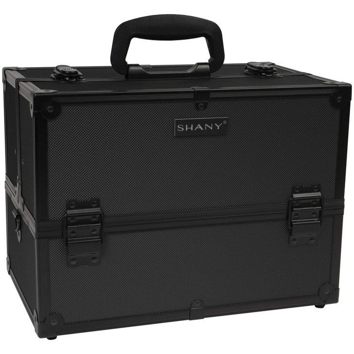 SHANY Essential Pro Makeup Train Case Cosmetic Box Portable Makeup Case Cosmetics Beauty Organizer Jewelry storage with Locks, Multi Compartments Mak