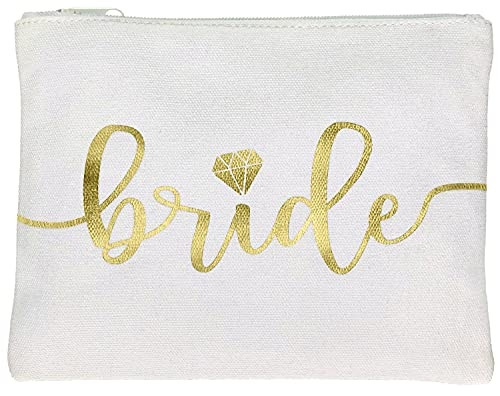 Bride Tribe Makeup Bags - Bridesmaid Favor for Bachelorette Party, Bridal Shower, Wedding. Cosmetic Toiletry Bag, Wedding Survival Kit, Hangover Kit,