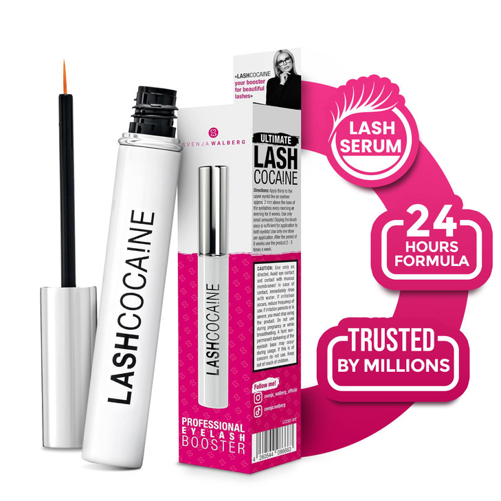 LASHCOCA!NE eyelash growth serum to grow longer & fuller eyelashes | vegan lash enhancing serum | test winner VERY GOOD for eyelash extensions | lo