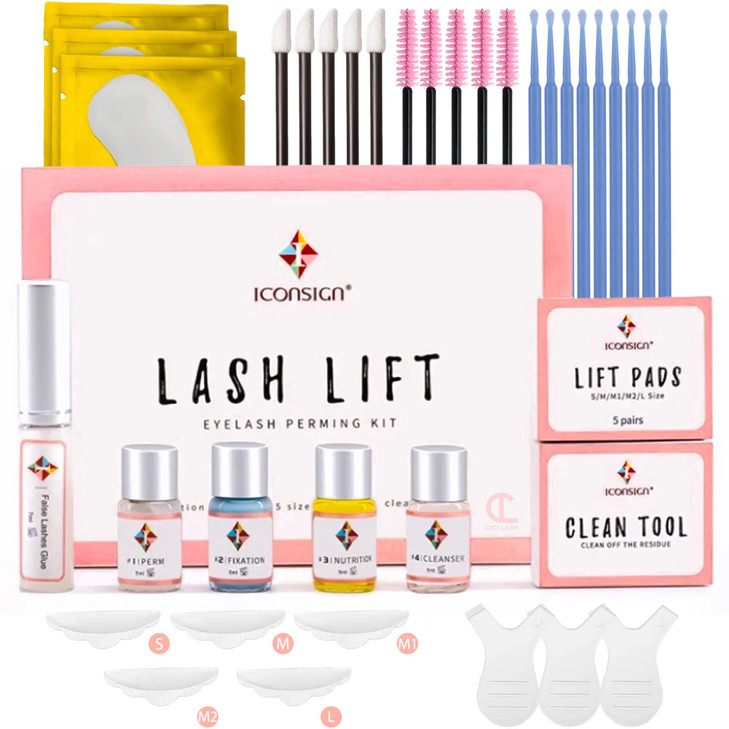 Lash Lift Kit - Upgraded for 2025 | Professional Instant Perming, Lifting & Curling for Eyelashes | Semi-Permanent Salon & DIY Home Use | Includes Ey