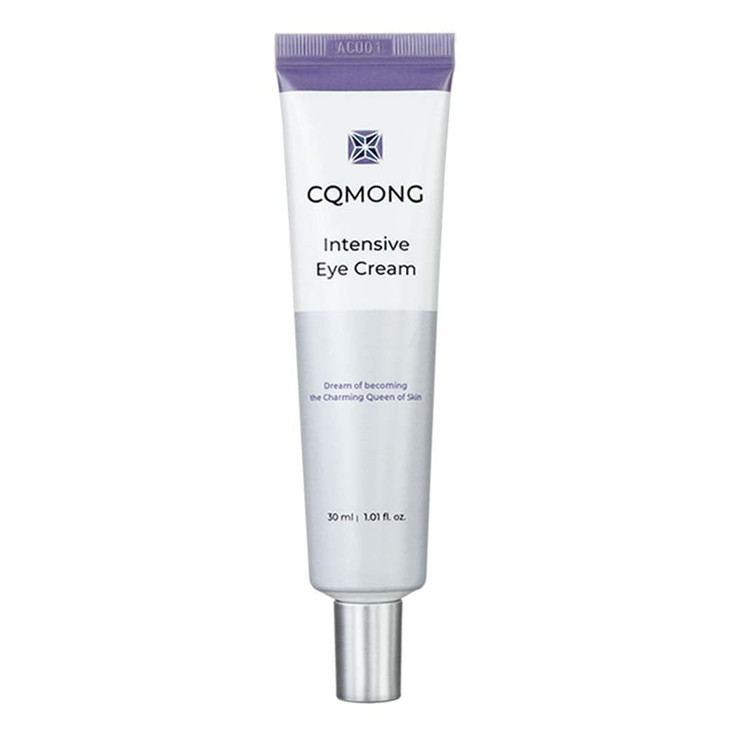 CQMONG Intensive Eye Cream 1.01 fl oz for dark circles, puffiness, wrinkles, fine lines, bags under eyes, dark spots l Natural wood scent l Glutathio