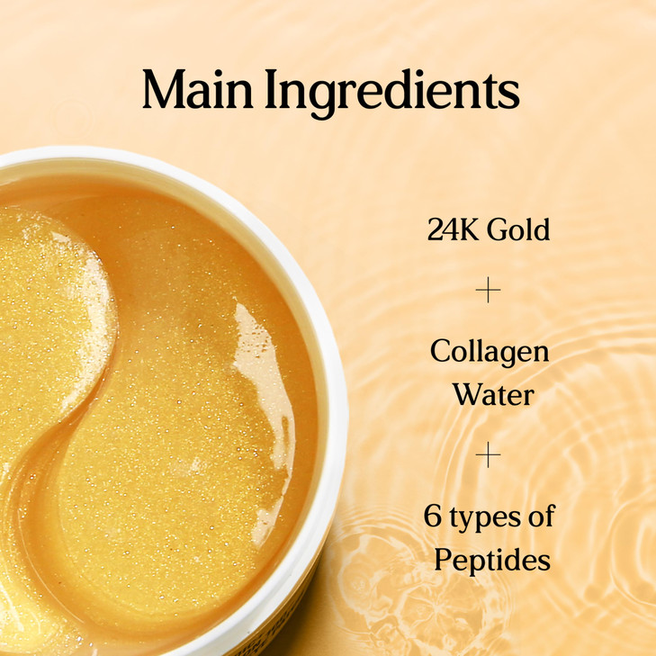 SUR.MEDIC+ SURMEDIC Perfection 24K Gold Eye patches (60 Pairs), Gel Under Eye Pad for Puffy Eyes and Dark Circles with Caffeine, Undereye Bags, Korea