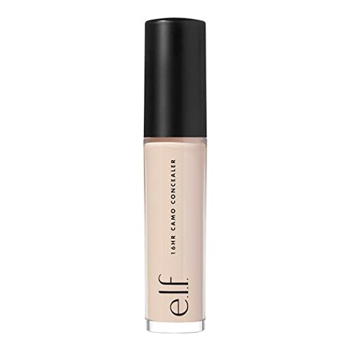 e.l.f. 16HR Camo Concealer, Full Coverage & Highly Pigmented, Matte Finish, Light Ivory, 0.203 Fl Oz
