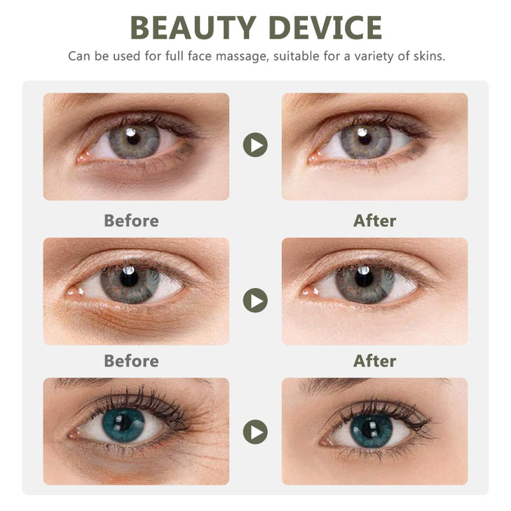 EXCEART 6pcs Eye Cream Applicators Face Eye Roller Massage Care Applicator Wand Stick Metal Cream Roller Wand