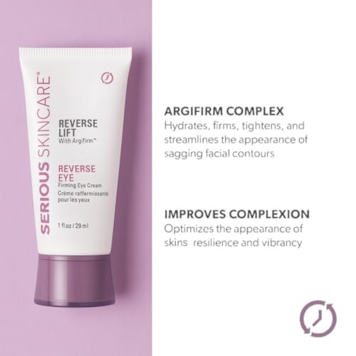 Serious Skincare Reverse Lift Tightening Eye Cream with Peptides, Hydrating Anti-Aging, Temporarily Lift Eyelids, Eyebrow, Under Eye Skin Firming Wri