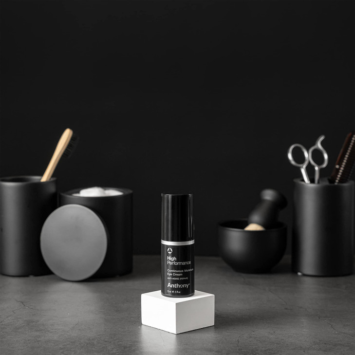 Anthony High-Performance Eye Cream, Anti-Aging Continuous Moisture With Vitamins A, C & E, Caffeine, Jojoba & Squalane, Reduces Puffiness, Dark Circl