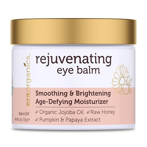 USDA Organic Eye Moisturizer Cream - Rejuvenating and Nourishing Age Defying Balm - Natural Ingredients for Sensitive Skin with Jojoba Oil, Argan Oil
