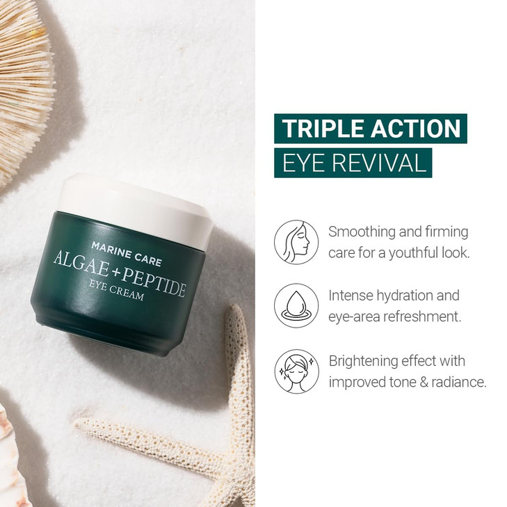 HEIMISH Marine Care Eye Cream 1.01fl.oz/30ml, Anti Aging Under Eye Cream, Rich Hydrating Formula with Peptides, Niacinamine for Dark Circles, Puffine