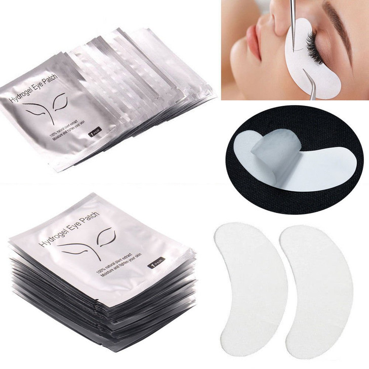 COOSKIN 100 Pairs Under Eye Pads,Lint Free Lash Extension Under Eye Patches for Eyelash Extension,Eye Mask Beauty Tool (FOX)