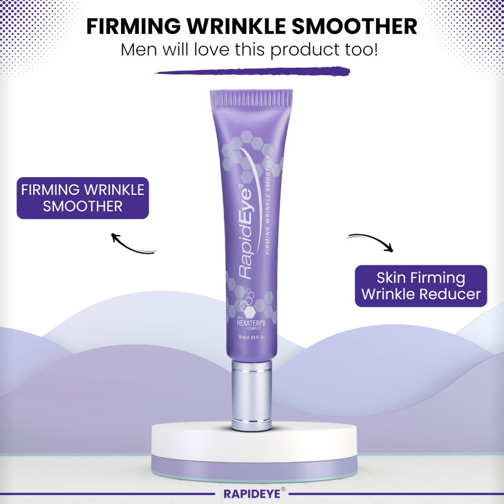 RapidEye Firming Wrinkle Smoother  Anti-Aging Eye Cream with Retinol, Caffeine, Hyaluronic Acid, Peptides & Vitamin E  Under Eye Cream to improve P