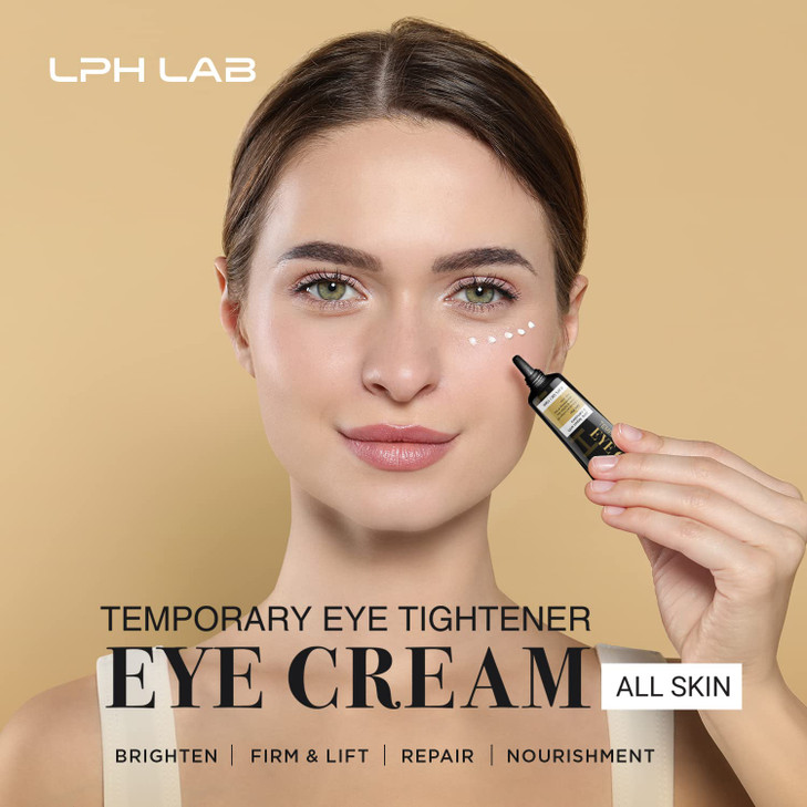 LPH LAB Temporary Eye Tightener Eye Cream, Instant Reduces Under-Eye Bags, Dark Circles&Puffiness, Anti Aging Fine Lines, Firm That Delicate Skin Und