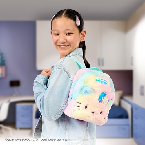 REAL LITTLES Hello Kitty 50th Anniversary Big Backpack, Backpacks with 20 Working Collectible Surprises Inside 7.09w x 3.15d x 9.25h Inches