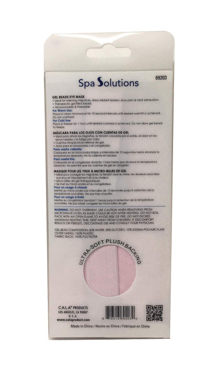 Cala Pink gel beads eye mask