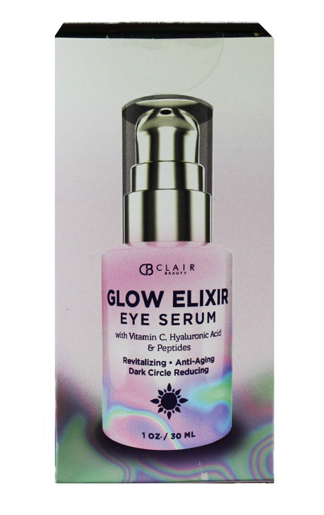 Clear Beauty Vitamin C & Hyaluronic Acid Under Eye Serum - Reduce Eye Bags, Puffiness, Dark Circles & Wrinkles, Lifting Eye Serum - Cruelty Free Kore