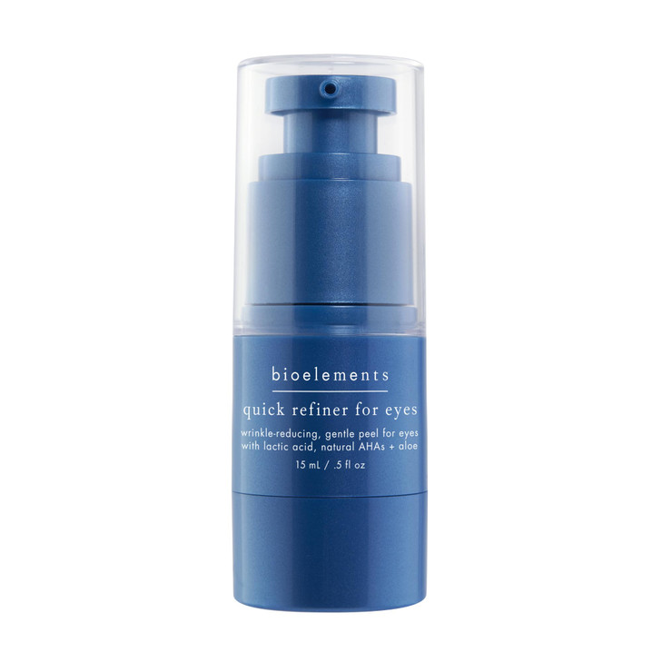 Bioelements Quick Refiner for Eyes - 0.5 fl oz - Wrinkle-Reducing, Gentle AHA & Lactic Acid Peel for Eyes - All Skin Types - Vegan, Gluten Free - Nev