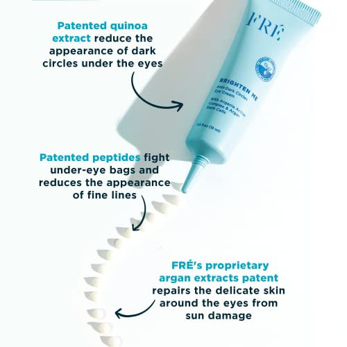 Rejuvenating Eye Cream, Brighten Me by FRE Skincare - Anti-Aging Smoothing Under Eye Cream for Dark Circles, Wrinkles & Puffiness - Vegan & Paraben-F