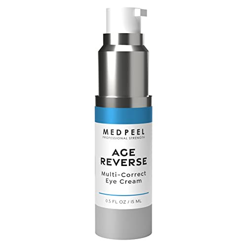 MedPeel Age-Reverse Multi-Correction Eye Cream, Plump, Moisturize and Hydrate Delicate Eye Skin, 0.5 fl oz