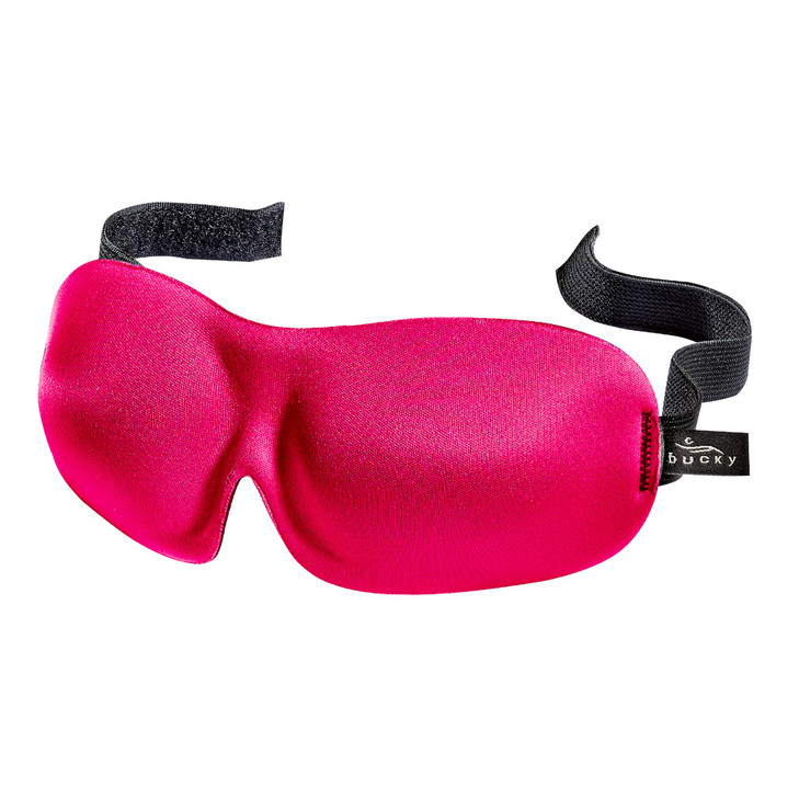 Bucky 40 Blinks No Pressure Solid Eye Mask for Sleep & Travel, Magenta, One Size