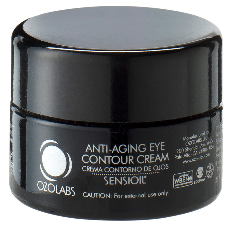 OZOLABS | ANTI-AGING EYE CONTOUR CREAM | With the benefits of certified organic ozonated oils | ISO 9001 | 0.5 fl. oz.