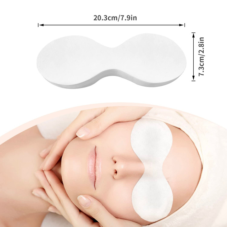 MoyRetty 300 Sheets Disposable Eye Mask-Non Woven Eye Care Cotton, Facial Eye Covers Skincare Spa Paper, Cosmetic Facial Paper Sheet Eye Nose Face Pa