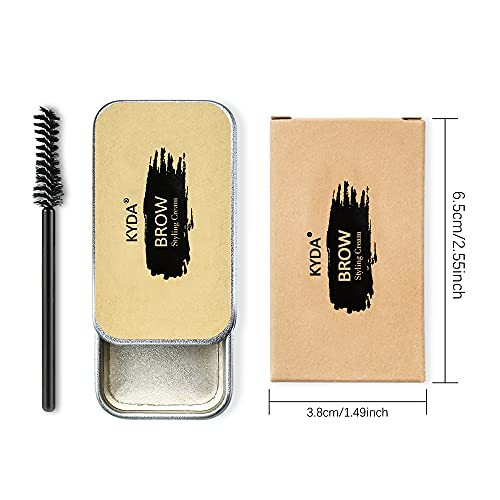 Ownest 2 PCS Soap Brow Eyebrow Soap Kit,Brows Styling Soap,Long Lasting Waterproof Smudge Proof Eyebrow Styling Pomade for Natural Brows, 3D Feathery