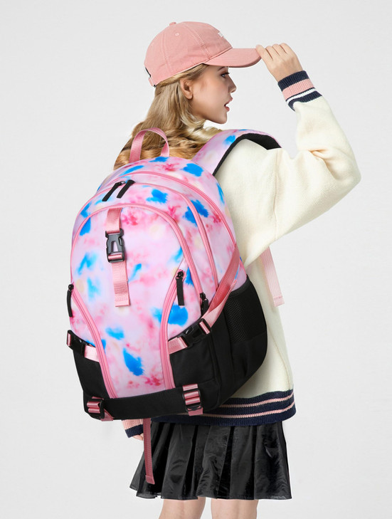 BLUEFAIRY High School Backpack for Girls Boys Middle School Bookbag for Kids Back to School Bag for College with Large Compartment Casual Daypack Moc