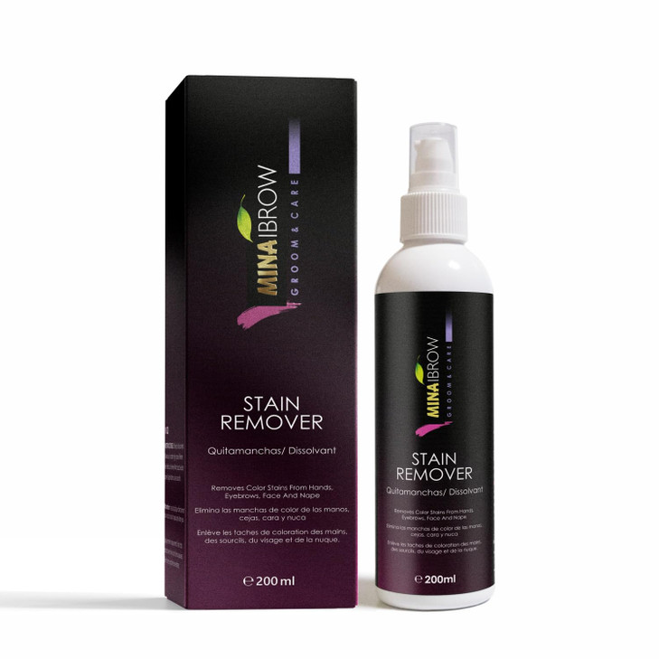 Mina Henna Tint Stain Remover, Softly removes hair color from the scalp, skin around from the eyebrows, hair, beard and mustache quickly and gently 2