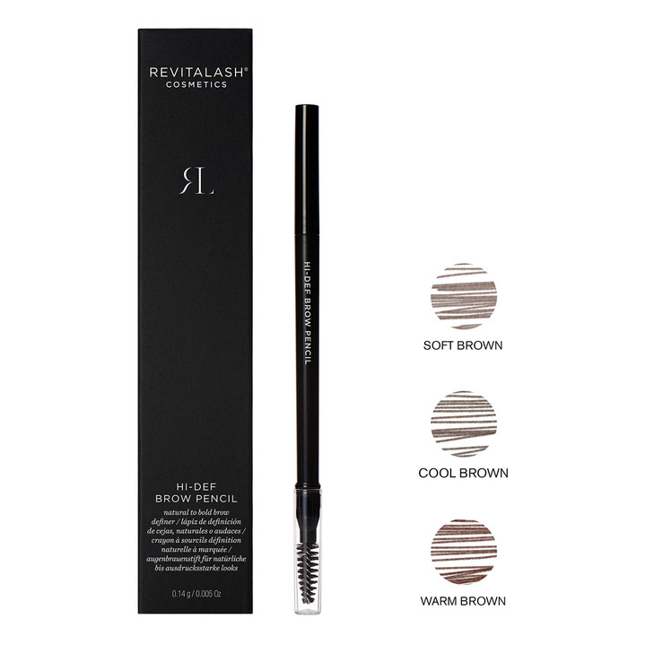 RevitaLash Cosmetics, Hi-Def Brow Pencil, Soft Brown, Hypoallergenic & Cruelty-Free