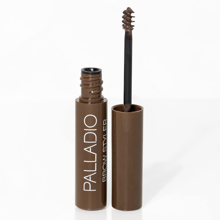 Palladio Brow Styler Tinted Gel, Innovative Formula, Holds and Grooms Brows, Brow Setter, Tinted Natural Look, Lightweight, Multi-Purpose Conditionin