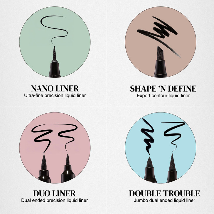 Absolute New York Nano Liner Super Slim Angled Tip Double Ended Liner