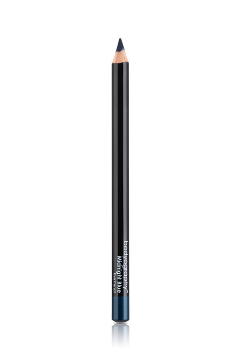 Bodyography Cream Eye Pencil, Midnight Blue - Navy Wooden Eyeliner for Eyes & Eyebrows, Long-Lasting Cruelty-Free Coconut Oil Cosmetic Liner