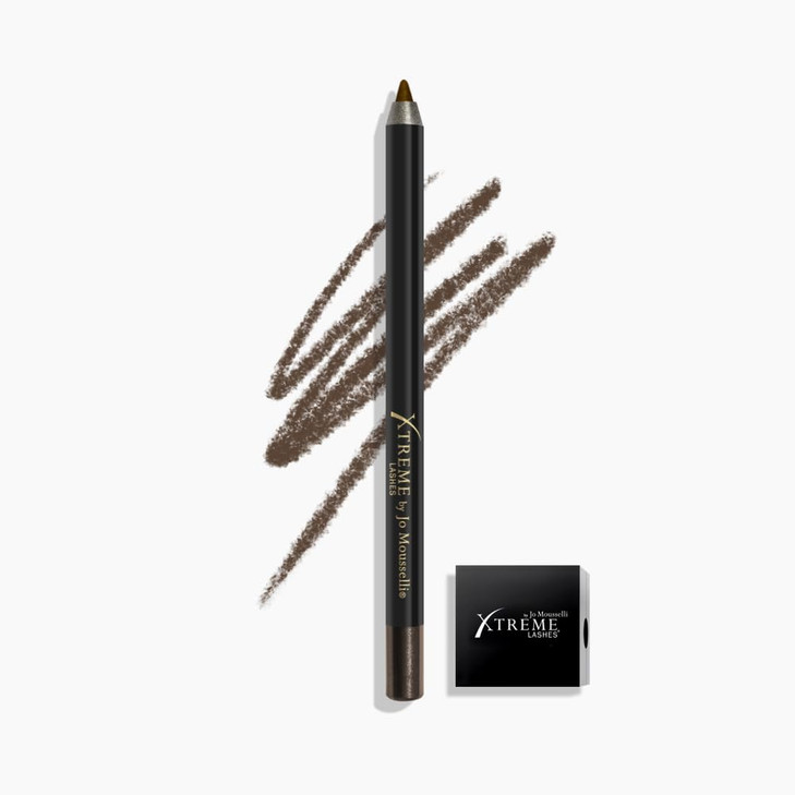 Xtreme Lashes GlideLiner Long Lasting Eye Pencil with Sharpener, Truffle, 0.04 Oz, Waterproof Makeup, Gel Formula, Blendable, Smudge, Fade, & Sweat P
