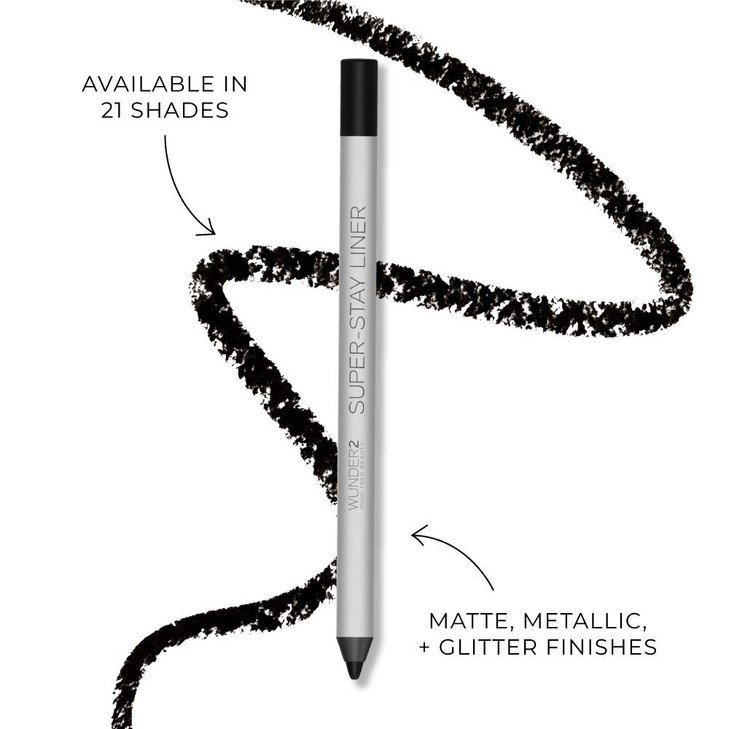 Wunder2 SUPERSTAY LINER Makeup Eyeliner Pencil Long Lasting Waterproof Eye Liner, Color Champagne Metallic 0.03 Ounce (Pack of 1)