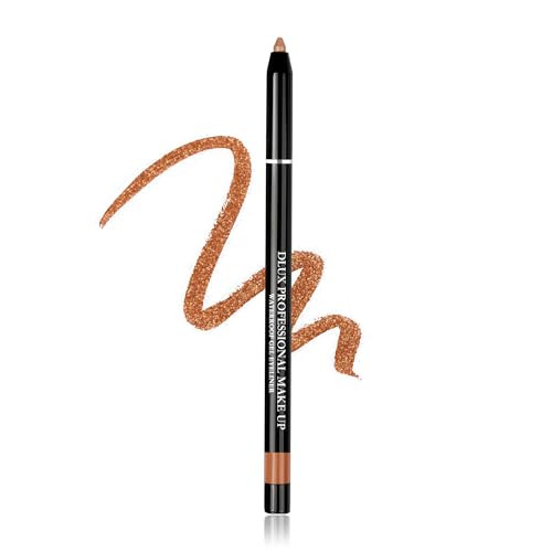 DLUX PROFESSIONAL Gel Eyeliner - 4g Stick Eye liner, Waterproof Pencil Gel Liner, Smooth Cream Eye shadow, Smudge-Free, Long-Lasting, Intense Colours