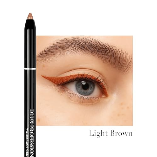 DLUX PROFESSIONAL Gel Eyeliner - 4g Stick Eye liner, Waterproof Pencil Gel Liner, Smooth Cream Eye shadow, Smudge-Free, Long-Lasting, Intense Colours