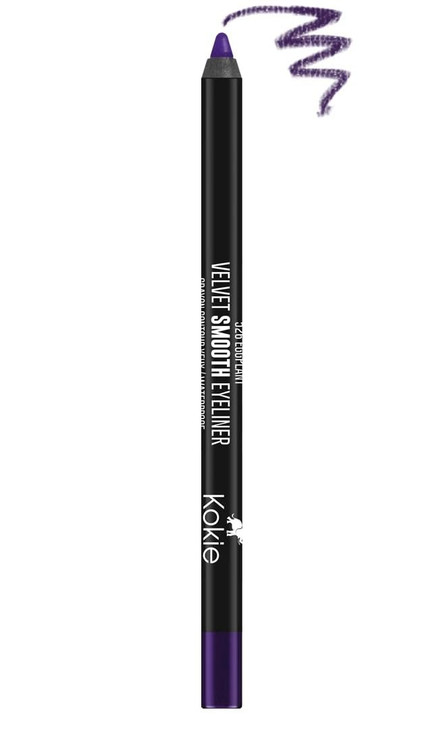 Kokie Cosmetics Waterproof Velvet Smooth Eyeliner Pencil, Eggplant, 0.042 Ounce