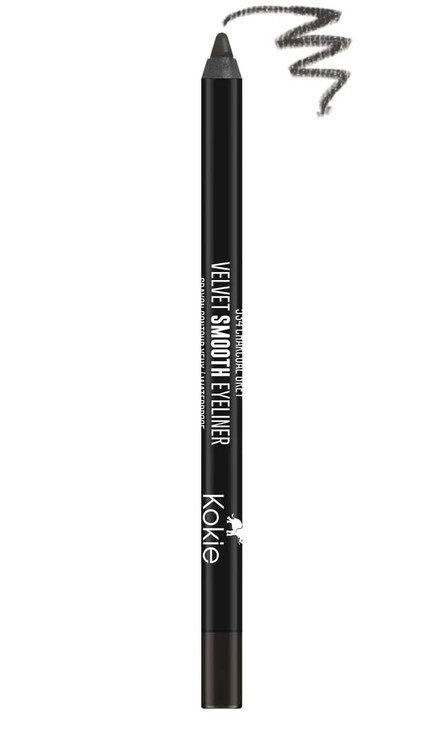 Kokie Cosmetics Waterproof Velvet Smooth Eyeliner Pencil, Charcoal Grey, 0.042 Ounce