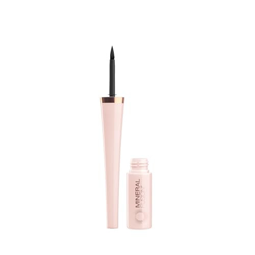Mineral Fusion Liquid Eyeliner, Ebony, 0.1 Ounce (Packaging May Vary)