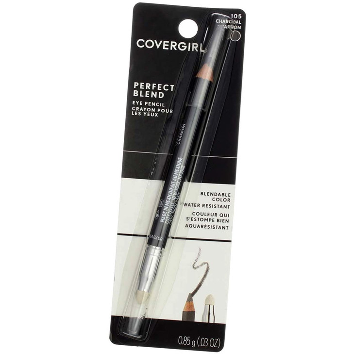 CoverGirl Perfect Blend Eye Pencil, Charcoal - Pack of 2