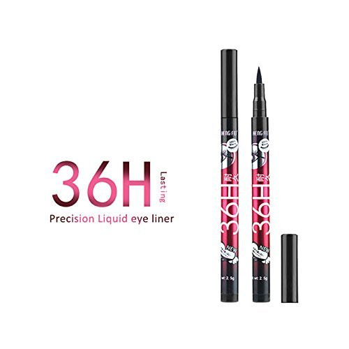 2pcs 36H Black Eyeliner Pencil Long Lasting Waterproof Liquid Eyeliner Pen Natural Eye Liner Makeup