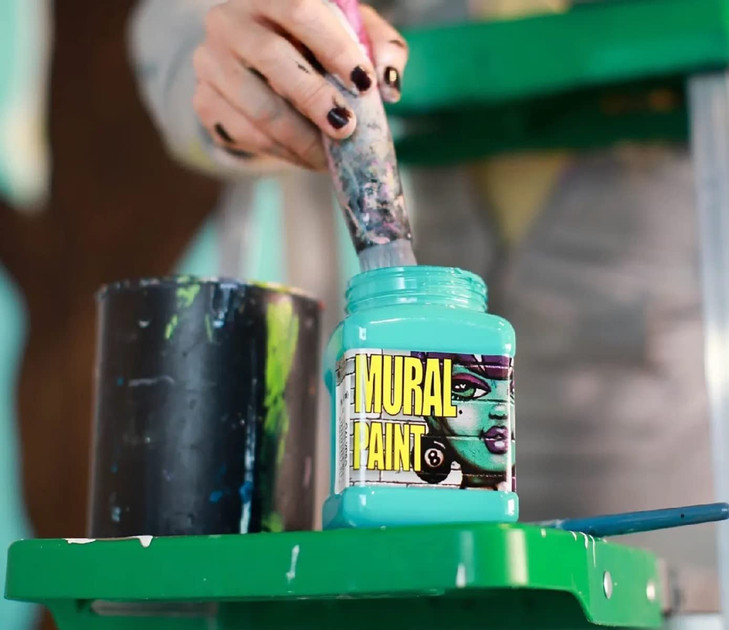 Chroma Mural Paint, Assorted Primary Colors, Pints, Set of 6