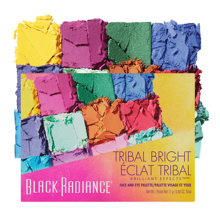 Black Radiance Brilliant Effects Eye Shadow Palette, 12 Intense Ultra Pigmented Powder, Buildable & Blendable Versatile Satin to Shimmer Finishes, Cr