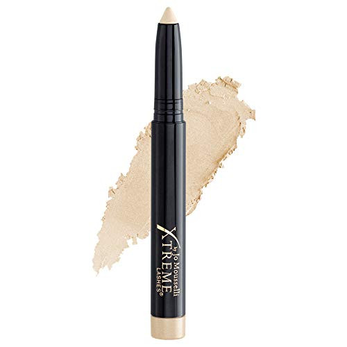 Xtreme Lashes Glideshadow Long Lasting Eyeshadow Stick, Champagne, Satin Finish, Lightweight Cream to Powder Makeup, No Fallout, Lash Extension Safe,