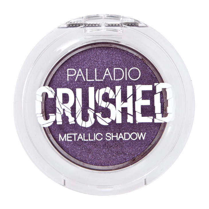 Palladio Crushed Metallic Eyeshadow, Nebula, Pressed Pigments for Highly Reflective Foil Finish, Cream Eyeshadow w/No Creasing, Amazing Color Depth,