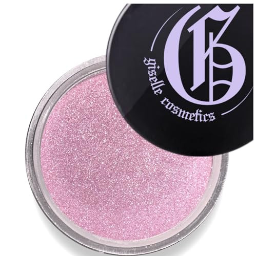 Giselle Cosmetics Baby Pink Organic Pink Eyeshadow - Non-Toxic, Talc-Free Shimmer Eyeshadow Powder for Natural Look - Loose Glitter Pink Eyeshadow Pa