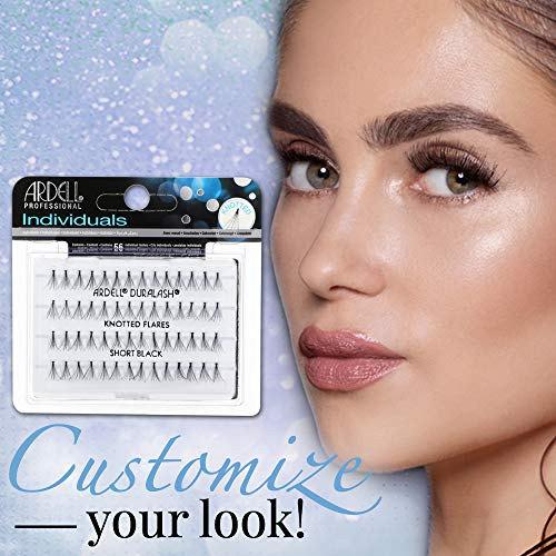 Ardell False Eyelashes Short Black, DIY Lash Clusters, Eyelash Extension Kit, 4 Pack