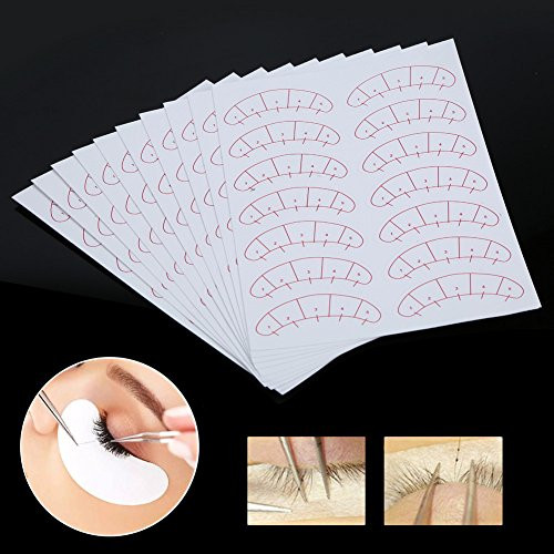 140 Pcs Paper Patches 3D Eyelash Under Eye Pads Patch Lash False Eyelash Extension Paper Patches Eye Tips Sticker Wraps Make Up Tools beauty eyelash