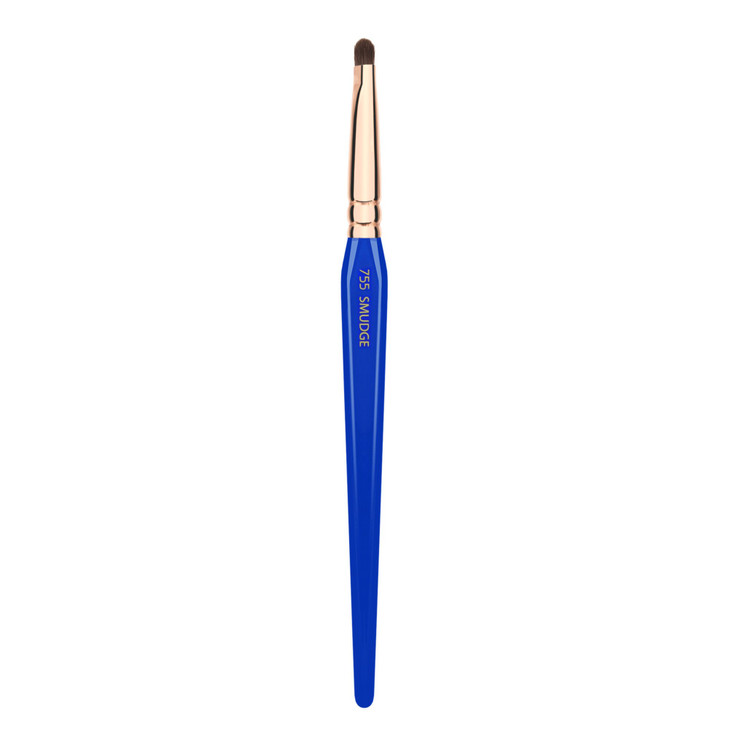 Bdellium Tools Professional Makeup Brush - Golden Triangle 755 Smudge - With All Vegan and Soft Synthetic Fibers, For Adding Depth and Dimension (Blu