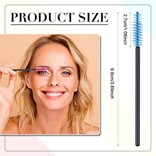 1000 Pcs Disposable Eyelash Mascara Brushes Mascara Wand Eyelash Spoolies Brush Applicators Eyebrow Comb for Eye Makeup Lash Extension, 3.86 Inches,